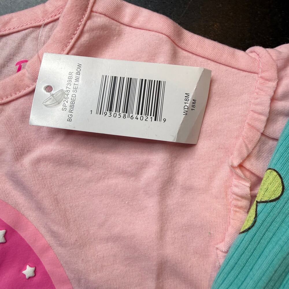 NWT Barbie Toddler Girls 3PC Outfit Shirt Leggings Headband 18M - Picture 3 of 7